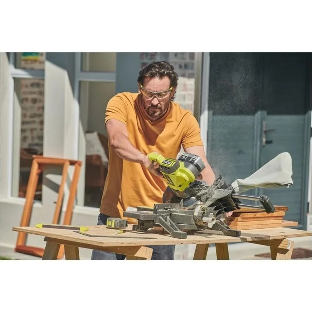 Ryobi RM18190-0 18V Akülü Kızaklı Gönye Kesme (Aküsüz)