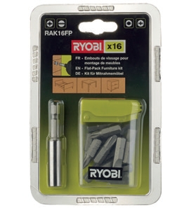 Ryobi RAK16FP 16 Parça Vidalama Seti