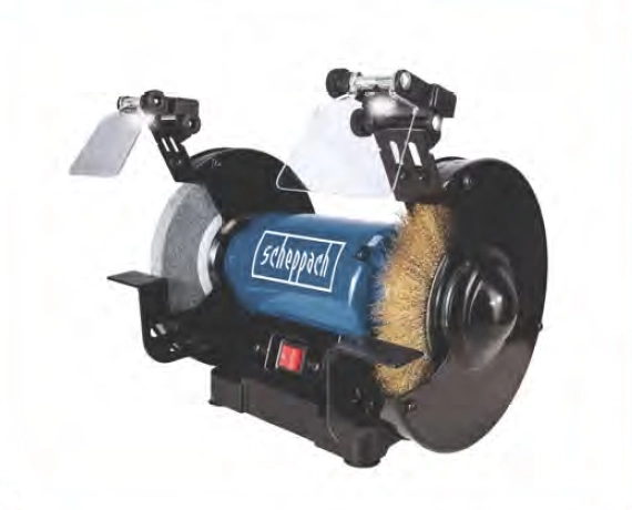 Scheppach SM200LB 500W Tel Fırçalı Taşlama Motoru