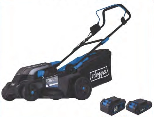 Scheppach BC-MP380 20V Akülü Çim Biçme Makinesi 2x4.0Ah