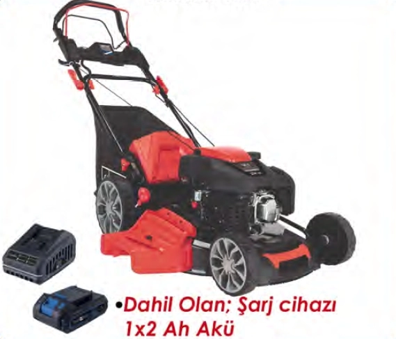 Scheppach MS225 6Hp 56CM Hibrit Çim Biçme Makinesi