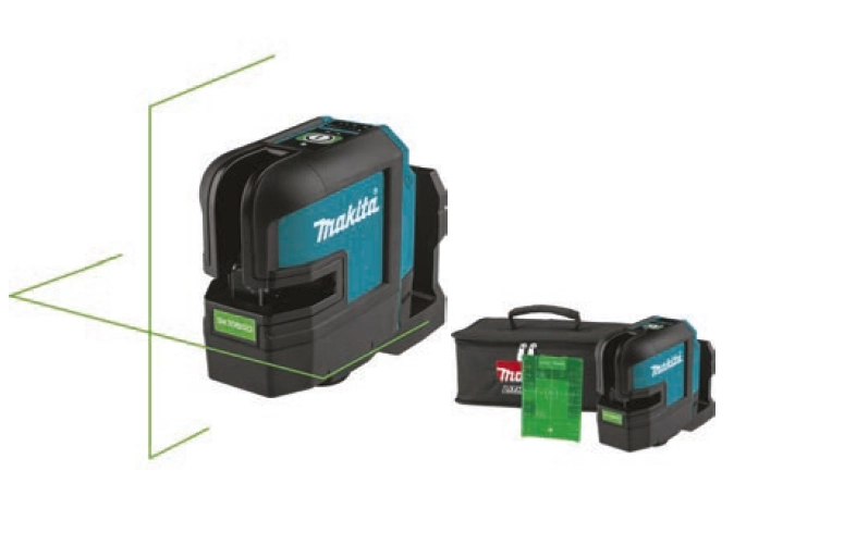 Makita SK105GDZ 12V 4 Nokta Yeşil Çapraz Çizgi Lazeri (Aküsüz)