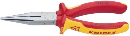 Knipex 25 06 160mm Düz Ağız Kargaburun VDE