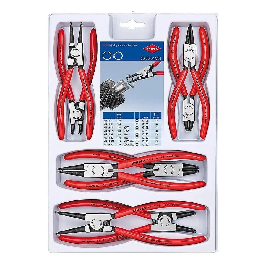 Knipex 00 20 04 V01 8’li Segman Pense Seti