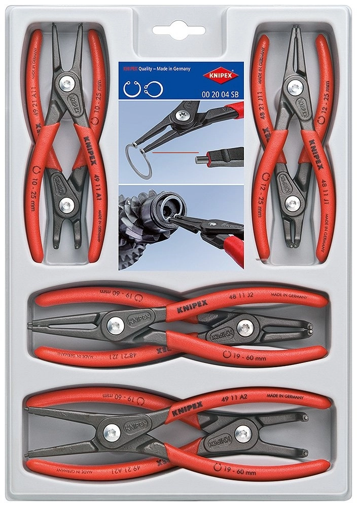 Knipex 00 20 04 SB 8’li Segman Pense Seti