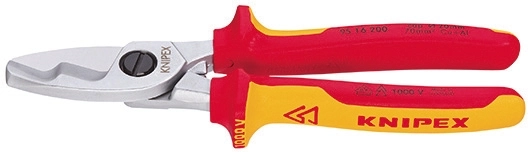 Knipex 95 16 200mm Kablo Makası (Çift Bıçaklı) VDE