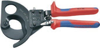 Knipex 95 31 280mm Cırcır Mekanizmalı Kablo Makası