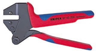 Knipex 97 43 200mm Değiştirilebilir Çeneli Pabuç ve Yüksük Sıkma (Çenesiz)