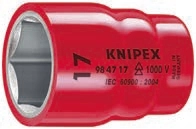 Knipex 98 47 17 17mm 1/2’’ İzoleli Lokma VDE