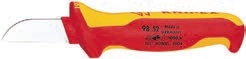 Knipex 98 52 180mm İzoleli Kablo Bıçağı VDE