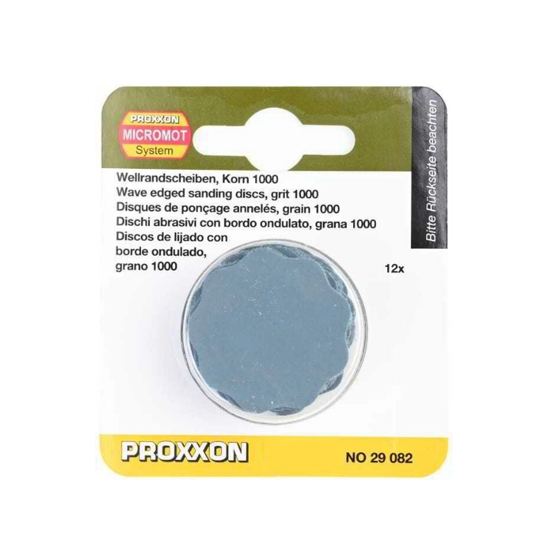 Proxxon 29082 30mm 1000 Kum Dalga Kenarlı Zımpara Diski 12’li