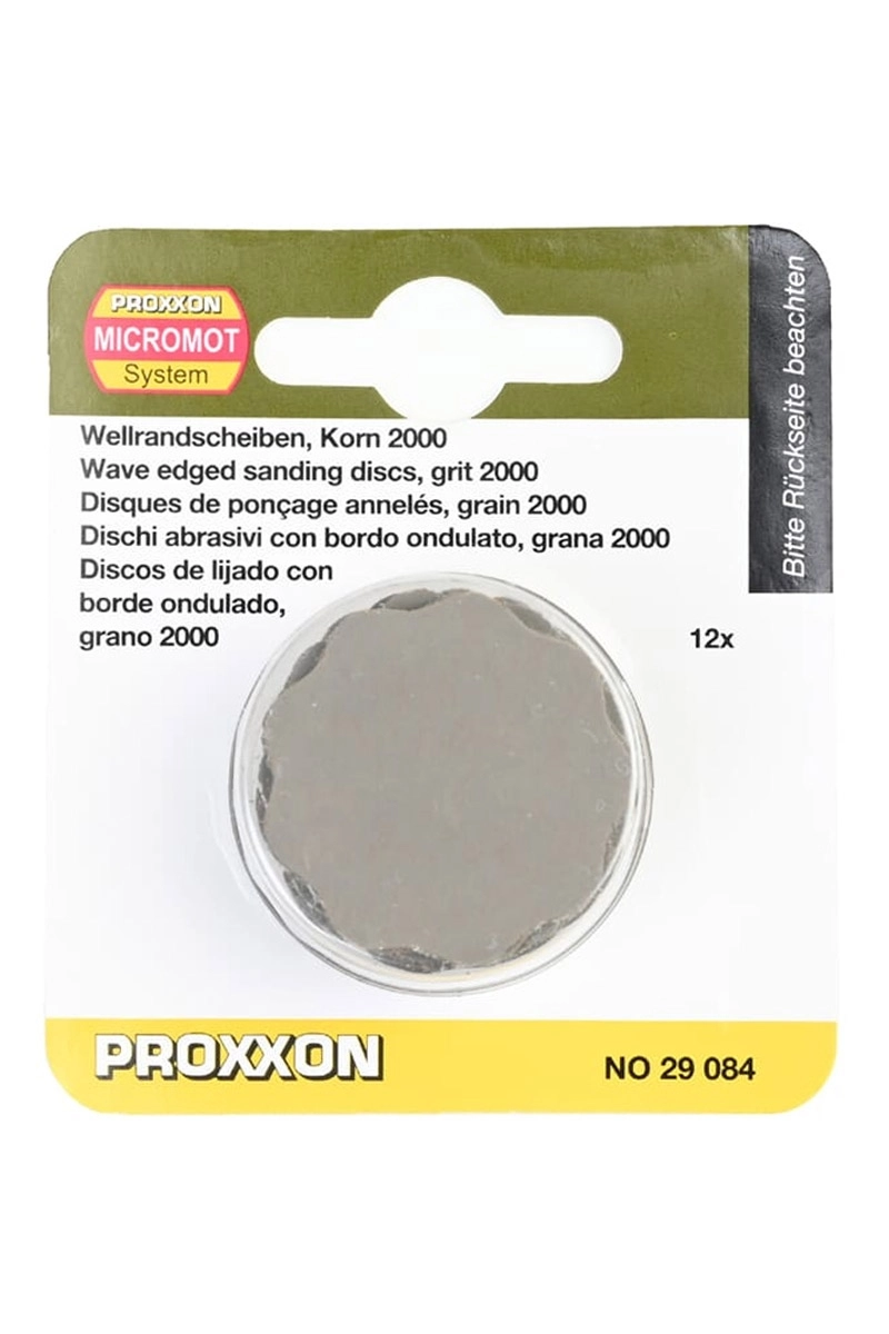 Proxxon 29084 30mm 2500 Kum Dalga Kenarlı Zımpara Diski 12’li