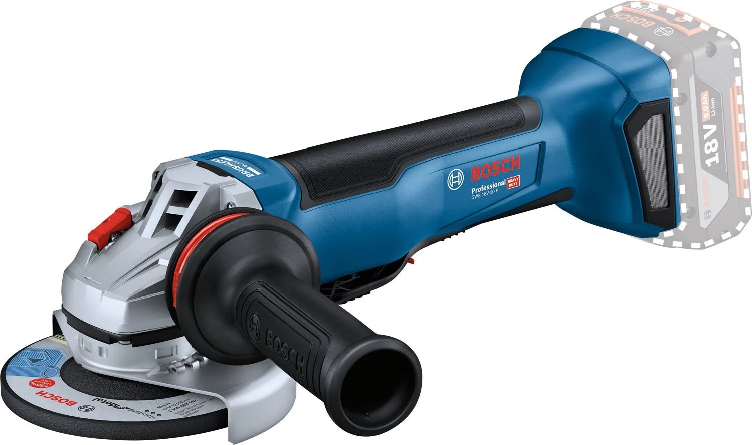 Bosch Akülü Avuç Taşlama Makinesi GWS 18V-10 P (Aküsüz) - 06019J4100