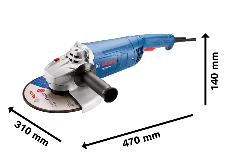 Bosch Büyük Taşlama Makinesi GWS 2000-230 P (230 mm) - 06018F2100