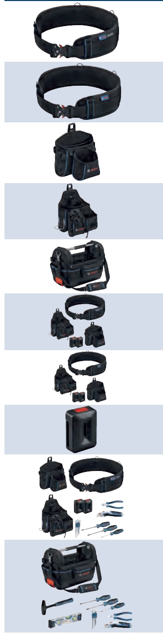 Bosch Bez Çanta ve Kemerler