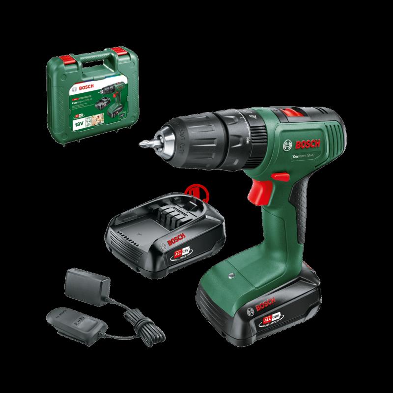 Bosch Akülü Darbeli Vidalama Matkabı EasyImpact 18V-40 (2 x 2,0 Ah Akü) - 06039D8108