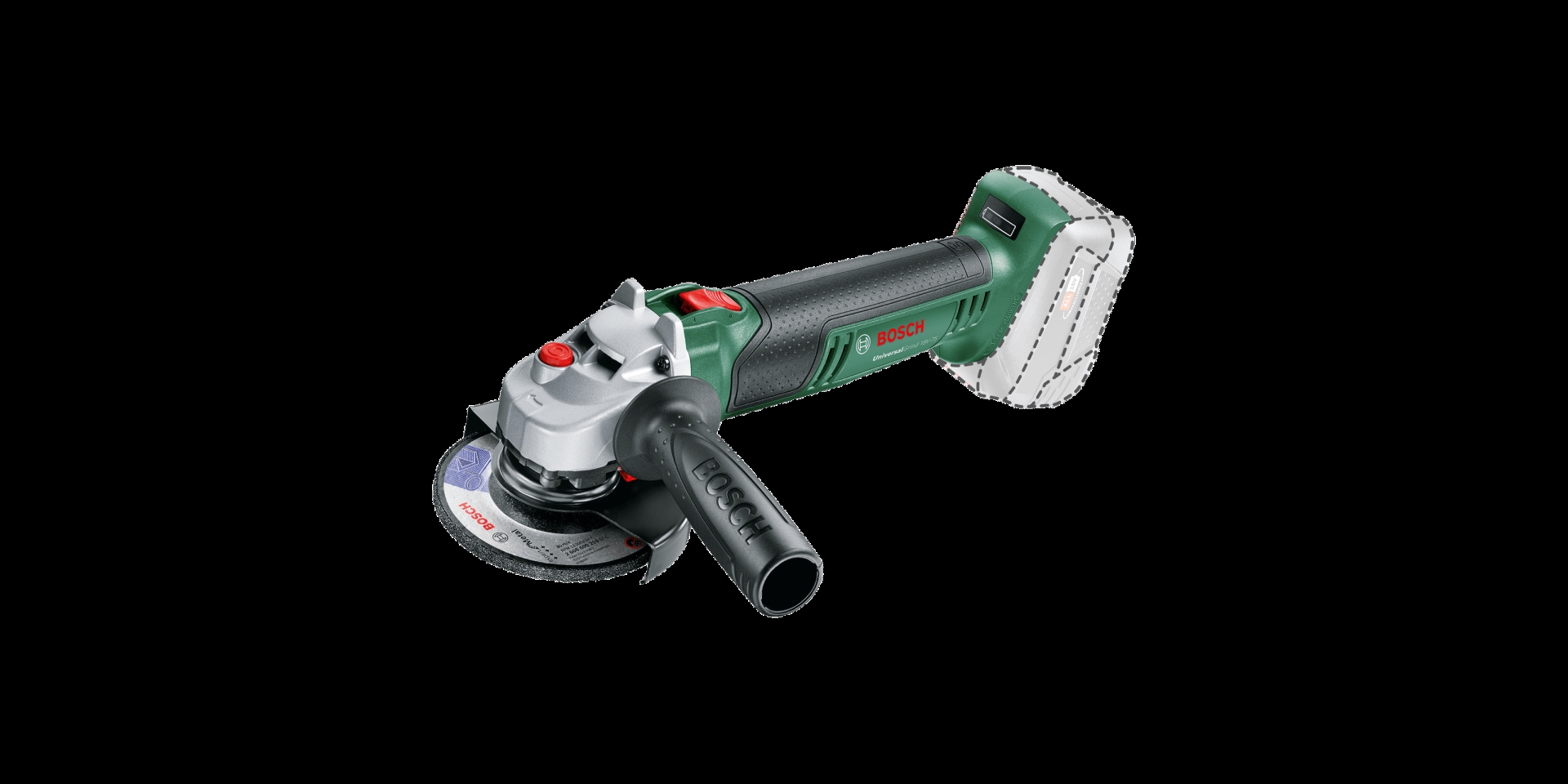 Bosch Akülü Avuç Taşlama Makinesi UniversalGrind 18V-75 (Aküsüz) (115 mm) - 06033E5000