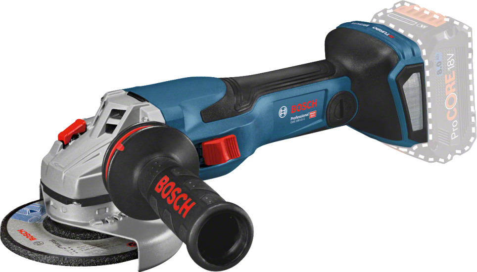 Bosch Akülü Avuç Taşlama Makinesi GWS 18V-15 C (Aküsüz) (125 mm) - 06019H6000