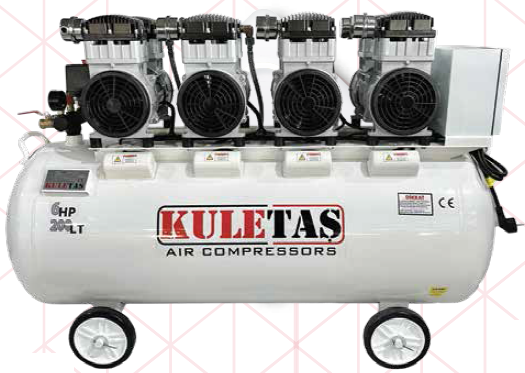 Kuletaş 200lt 6hp Sessiz Yağsız Hava Kompresörü