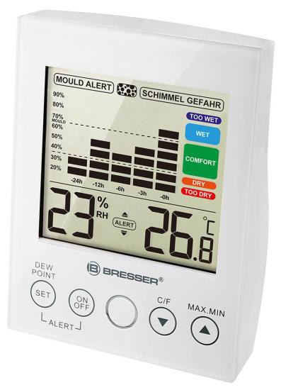 Bresser Mould Alert Hygrometer, white