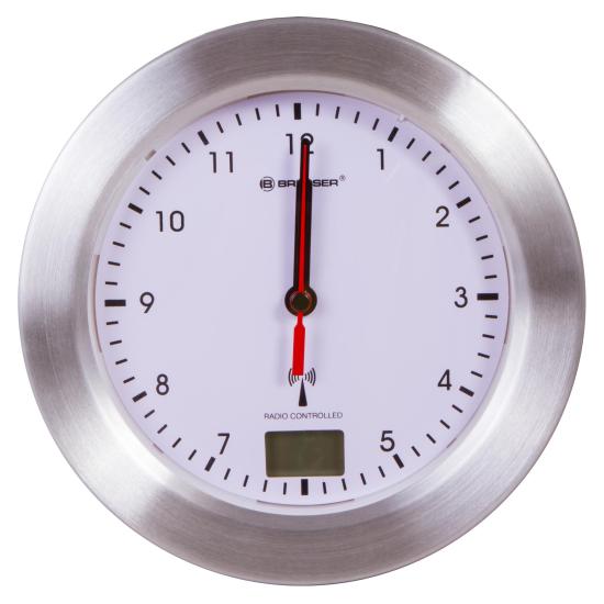 Bresser MyTime Bath Waterproof Wall Clock, white