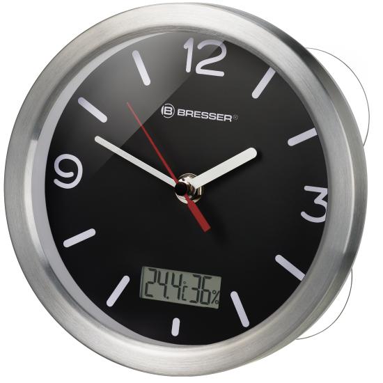 Bresser MyTime Bath Bathroom Clock, black