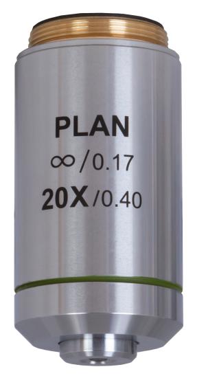 Levenhuk MED 20x Sonsuzluk Düzeltimli Plan Akromatik Objektif