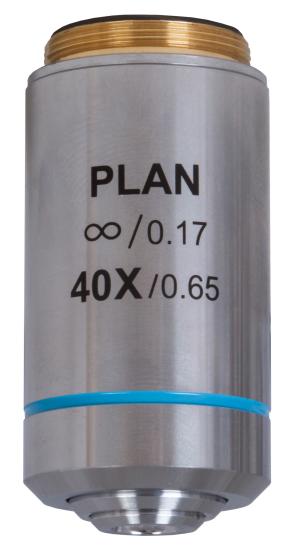 Levenhuk MED 40x Sonsuzluk Düzeltimli Plan Akromatik Objektif