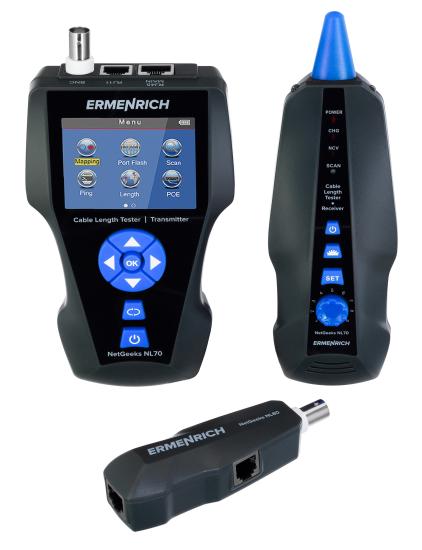 Ermenrich NetGeeks NL80 Kablo Uzunluğu Test Cihazı