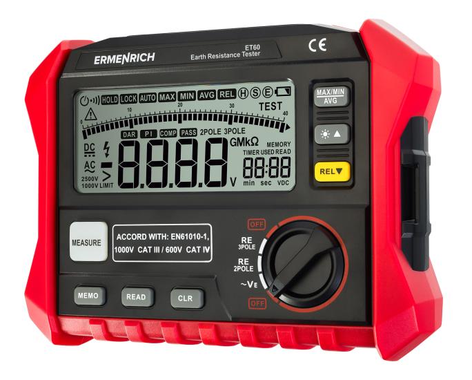Ermenrich Ping ET60 Toprak Direnci Test Cihazı