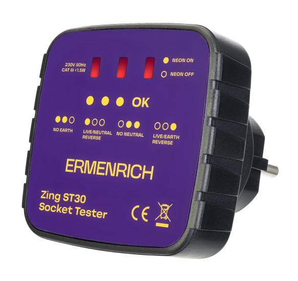 Ermenrich Zing ST30 Priz Test Cihazı