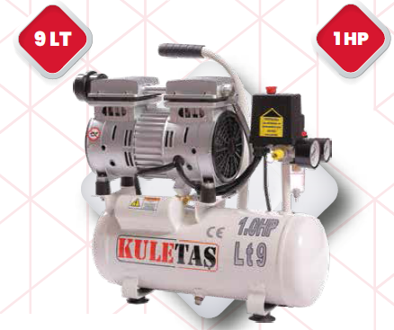 Kuletaş 9lt Sessiz Yağsız Hava Kompresörü