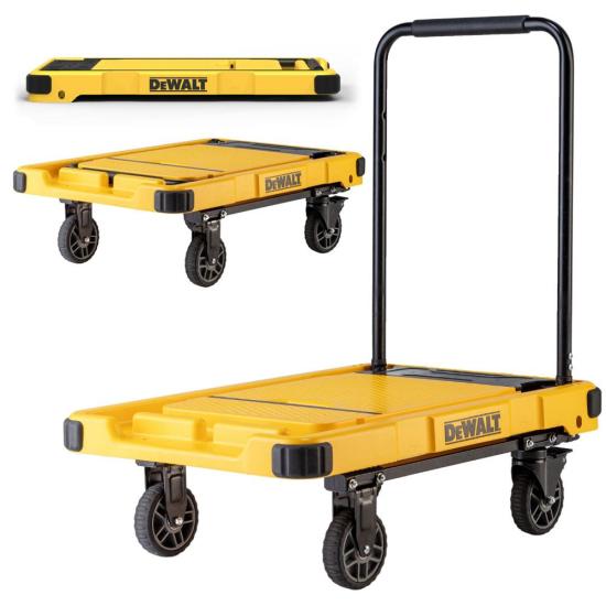 DEWALT DWT710 200Kg Profesyonel Katlanabilir Dört Tekerlekli Yük ve Paket Taşıma Arabası