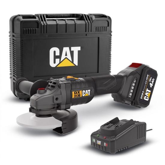CAT DX3130 18Volt/4.0Ah 125mm Tek Akülü Kömürsüz Profesyonel Avuç Taşlama