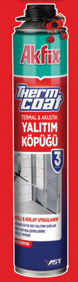 Akfix Therm Coat Termal ve Akustik Yalıtım Köpüğü 850ml/930gr