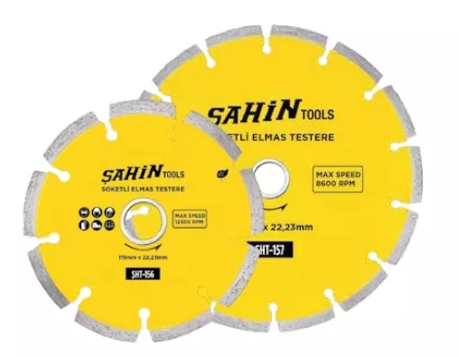 Şahin ŞHT-157 180mm Soketli Elmas Testere 6’lı