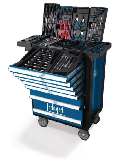 Scheppach TW1000 7 Çekmeceli Atölye Servis Arabası (263 Parça)
