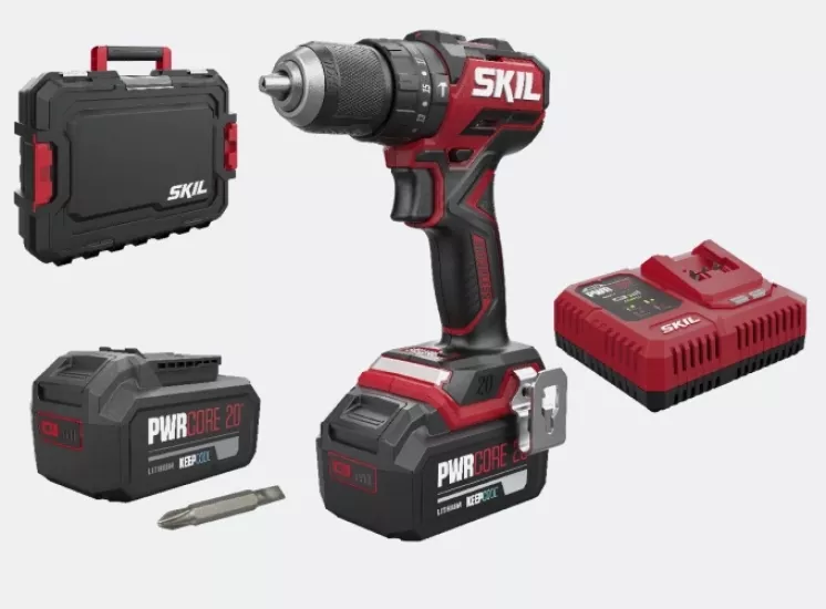 SKIL COMPACT 3075HB 20V Akülü Darbeli Matkap 2x4.0Ah Çantalı