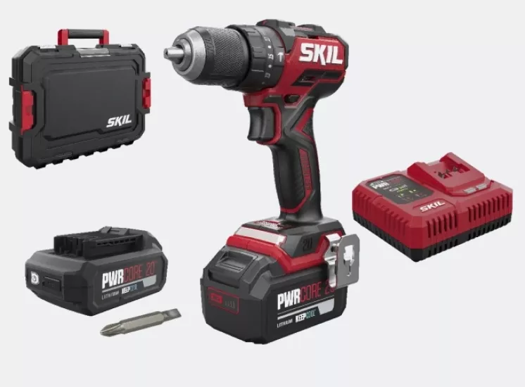 SKIL COMPACT 3075HA 20V Akülü Darbeli Matkap 2.0Ah + 4.0Ah Çantalı