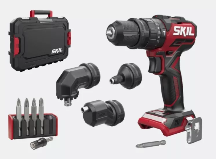 SKIL COMPACT 3076JA 20V Akülü 4 Başlıklı Darbeli Matkap (Aküsüz) Çantalı