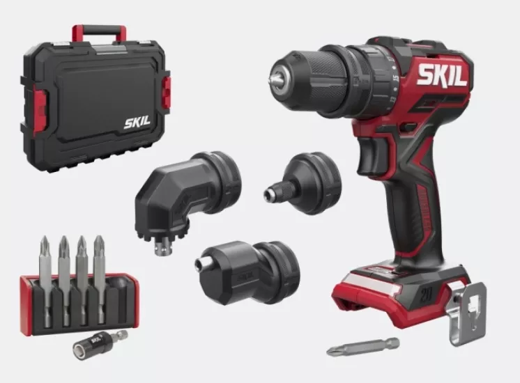 SKIL COMPACT 3066JA 20V Akülü 4 Başlıklı Matkap (Aküsüz) Çantalı