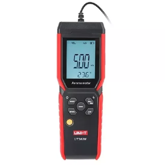 Unit UT362H Pervane anemometre kanal içi ölçümler için Anemometre