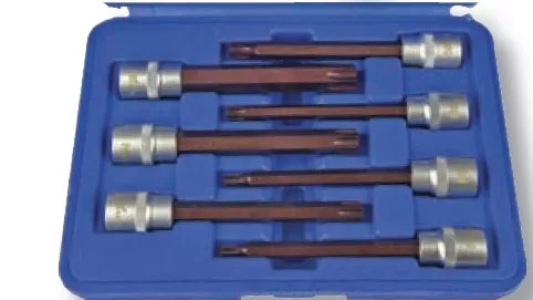 Nttools NCSETEU38T 7 Parça 3/8’’ S2 110mm Torx Bits CrV Lokma Seti