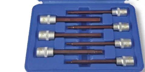 Nttools NCSETEU38AL 7 Parça 3/8’’ S2 110mm Allen Bits CrV Lokma Seti