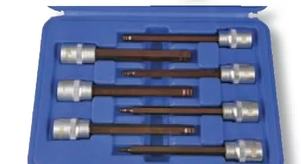 Nttools NCSETEU38B 7 Parça 3/8’’ S2 110mm Top Başlı Allen Bits CrV Lokma Seti