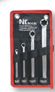 Nttools NCTA4E0624 4 Parça Çift Uçlu Torx Anahtar Seti