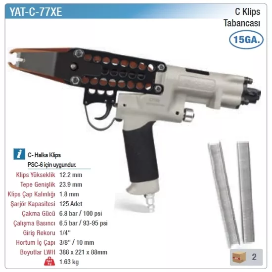 Yama YAT-C-77XE C Klips Tabancası