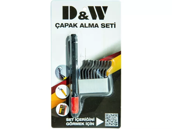 D&W DWZ3801050 Çapak Alma Seti (Plastik Tutuculu)