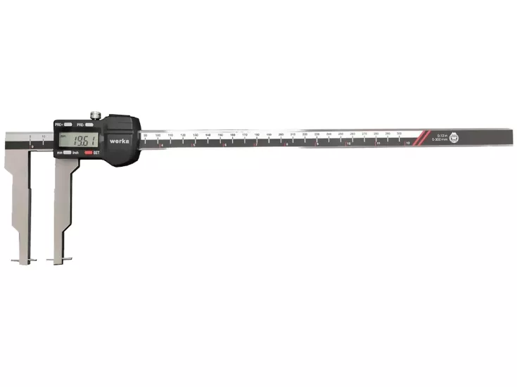 Werka W2235-300 300mm Değiştirilebilir Uçlu İç ve Dış Dijital Kanal Kumpası