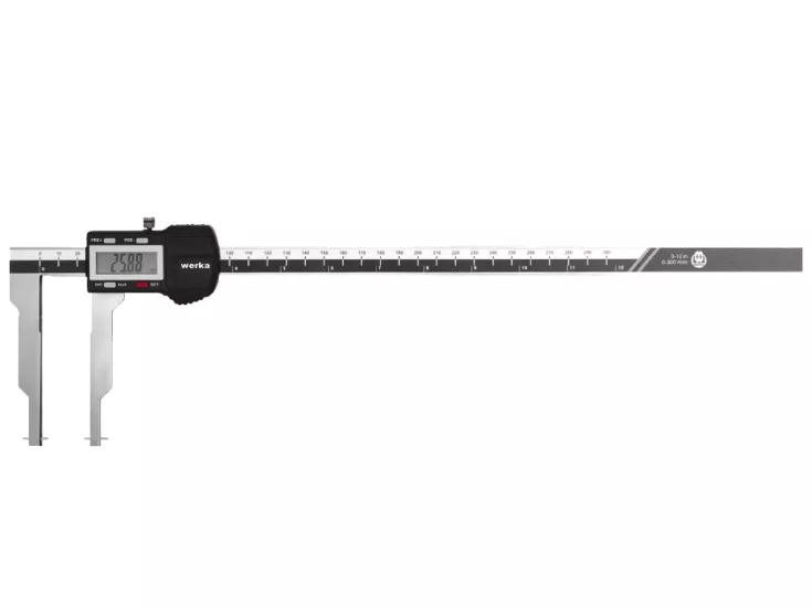 Werka W2235-300B 300mm Değiştirilebilir Uçlu İç ve Dış Dijital Kanal Kumpası